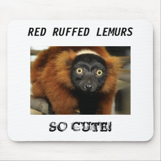 080725 red-ruffed-02, ROTE RUFFED LEMURS, SO Mousepad