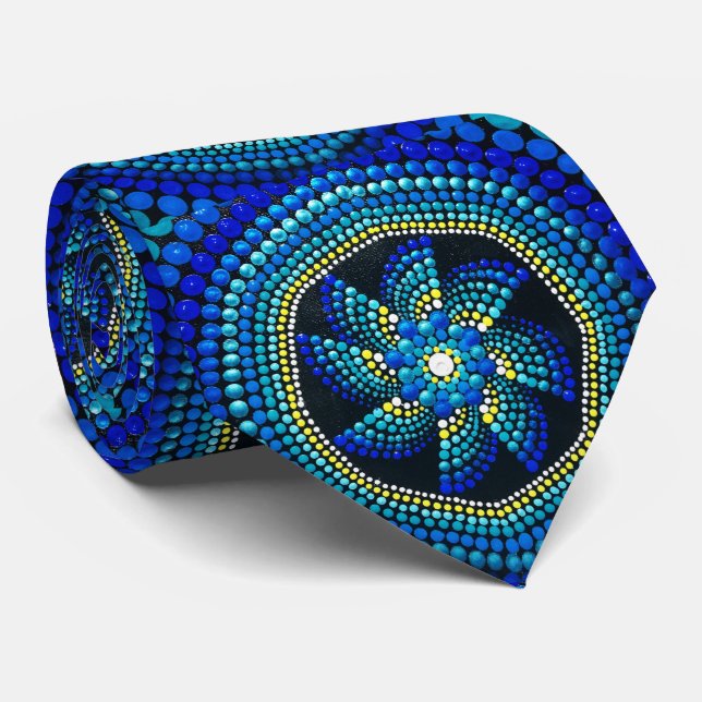 081 - Universe Mandala Krawatte (Gerollt)