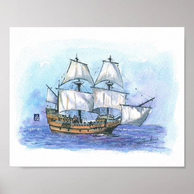 087 - Mayflower II Poster (Vorne)