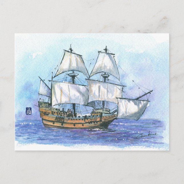 (087) Mayflower II Postkarte (Vorderseite)