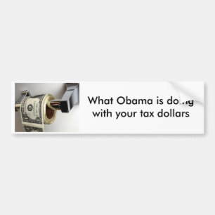 08-01-17_money8 [1], welcher Obama doingwith Sie Autoaufkleber