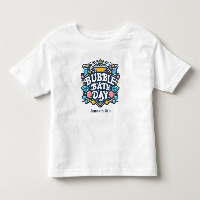 08.01. - Blase Bath Day Kleinkind T-shirt (Vorderseite)