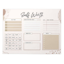 08.5 x 11 Notepad Brown