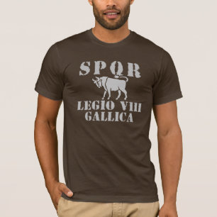 08 Julius Cäsar 8. Gallica römischer Legions-T - T-Shirt