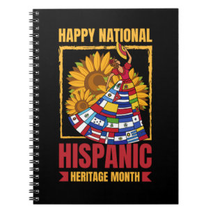 08.National Hispanic Erbe Monat alle Länder. Notizblock