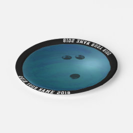 08of12 Bowling Ball Custom Party Plate Pappteller