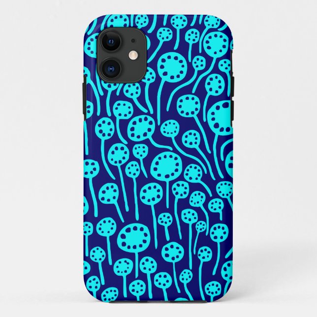 090512 Cyan and Deep Navy Case-Mate iPhone Hülle (Rückseite)