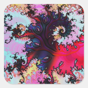 0929 QUADRATISCHER AUFKLEBER