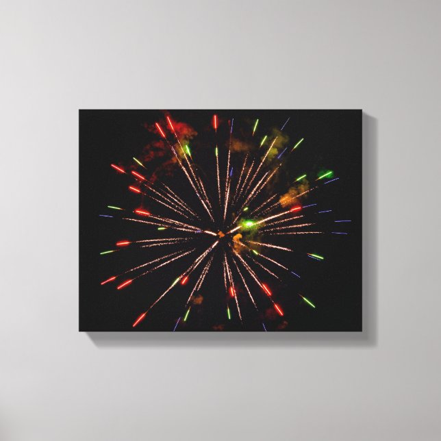 0948-Feuerwerk Leinwanddruck (Vorderseite)
