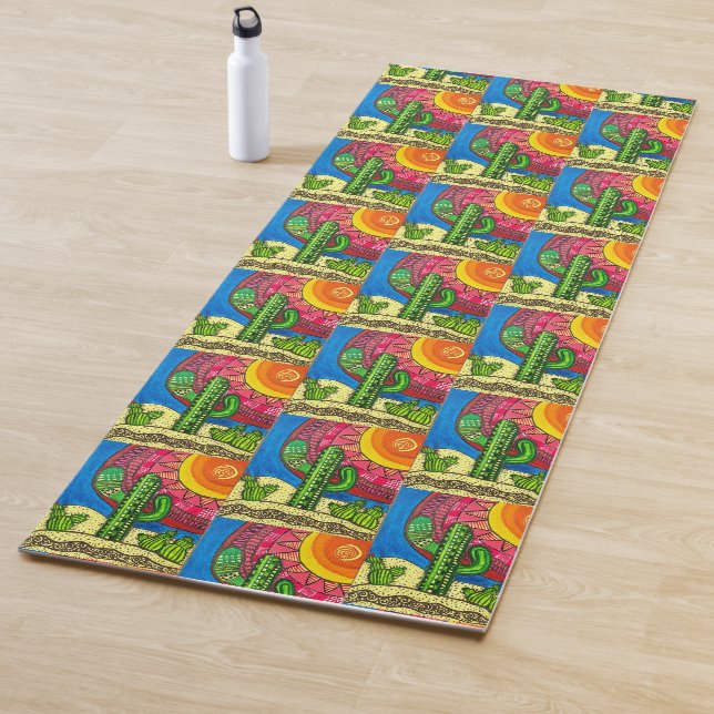 096 - Wüste Riesenmuster Yoga Mat Yogamatte (Beispiel)