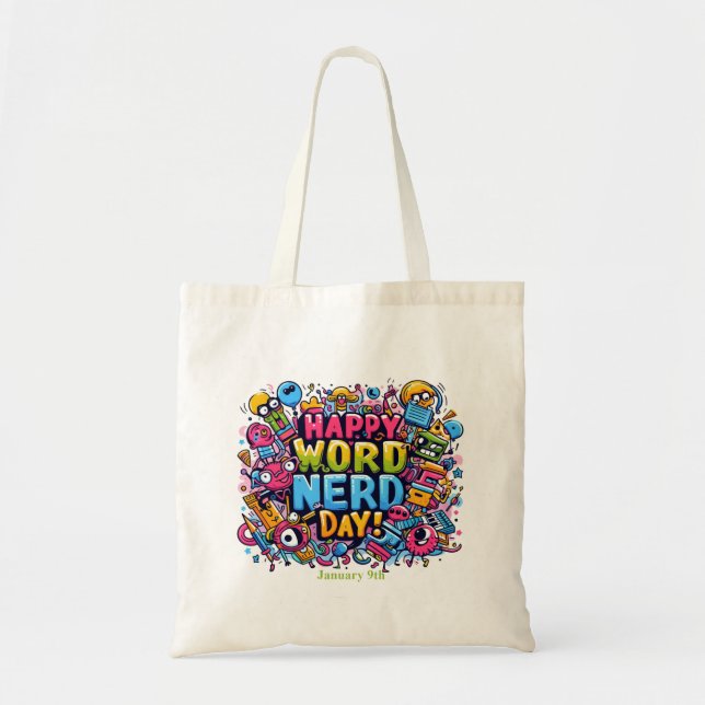 09.01. Word Nerd Day Tragetasche (Vorne)
