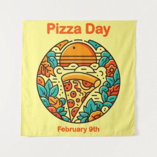 09.02. Pizza Day Wandteppich