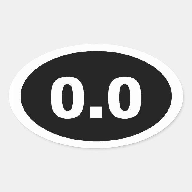0.0 OVALER AUFKLEBER (Vorderseite)