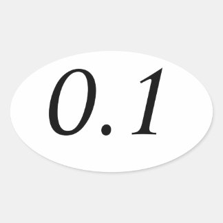 0.1 Ovale Aufkleber