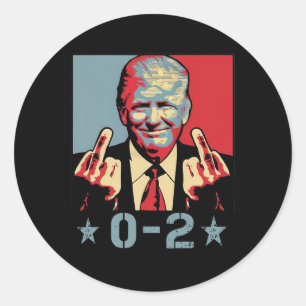 0 2 Funny Trump 2024 Trump 2024 Gewinner des Siege Runder Aufkleber