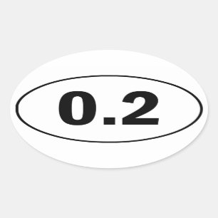 0,2 Meilen-lustiger laufender Aufkleber