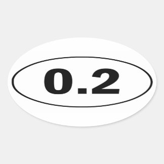 0,2 Mile Drôle Sticker Runny