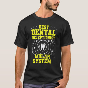 0 Beste Zahnarzthelferin im Molar-System D T-Shirt