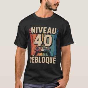 0 Débloqué - Cadeau Spaß 40 Ans T-Shirt