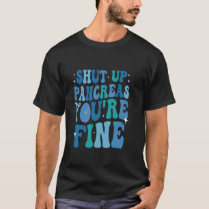 0 Diabetes-Bewusstsein Halt Den Mund Bauchspeichel T-Shirt
