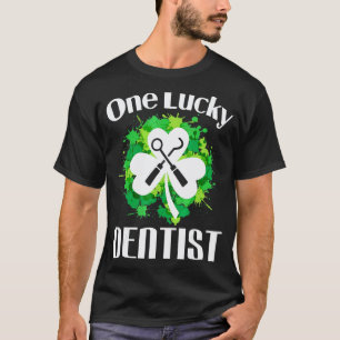 0 Ein Glückspilz-Zahnarzt Lustiger St. Patrick's D T-Shirt