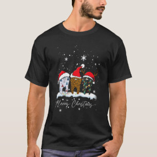 0 Frohe Weihnachten Zahnarzt Zähne Santa Hut Karie T-Shirt