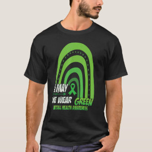 0 Im Mai tragen wir grüne Mental Health Awareness T-Shirt