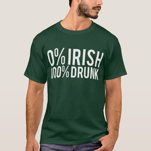 0% Iren 100% betrunken T-Shirt (Vorderseite)