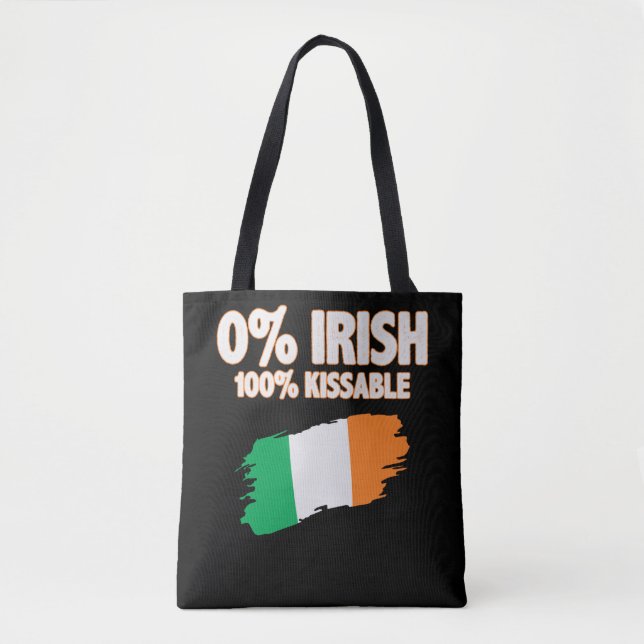 0 % Irisch 100 % Kissable Tasche (Vorderseite)