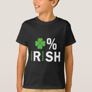 0% Irischer Lucky Shamrock Zero Prozent Irischer S T-Shirt