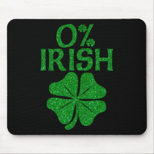 0% Irisches Kleeblatt Glücksbringer St Patricks Mousepad