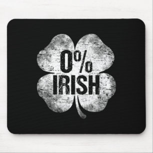 0% Irisches Kleeblatt St Patrick's Day Lustiger He Mousepad