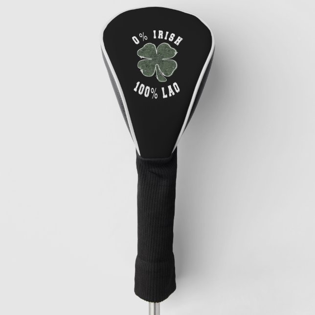 0 Irish 100 Loa Kleeblatt Golf Headcover (Vorderseite)