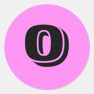 0 Kleine runde Violetnummer Stickers von Janz