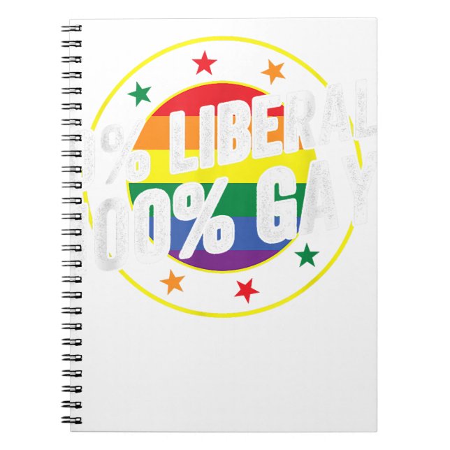 0 Liberal 100 Gay LGBT Design für Konservative Notizblock (Vorderseite)