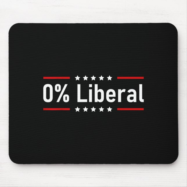 0% Liberal - Null-Prozent-Erklärung Mousepad (Vorne)