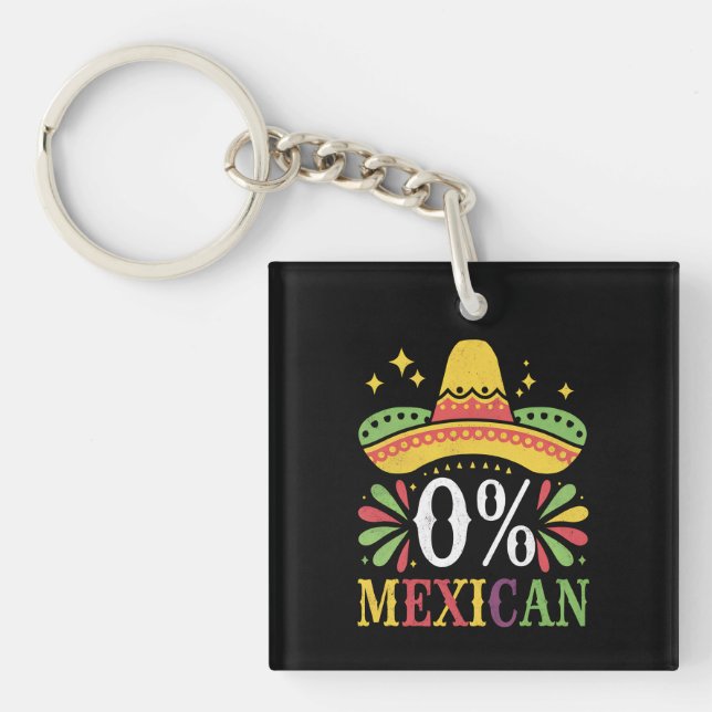 0% Mexicain Zéro Pour Cent Drôle Cinco De Mayo (Devant)
