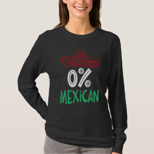0 Mexikaner mit Sombrero und Schnurrbart für Cinco T-Shirt
