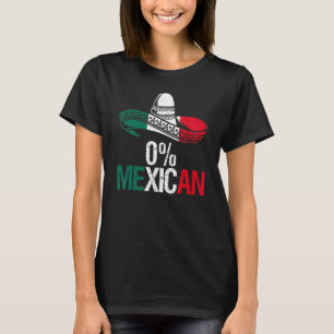 0 Mexikaner mit Sombrero und Schnurrbart für Cinco T-Shirt