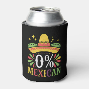 0% Mexikanisch Null Prozent Lustig Cinco De Mayo Dosenkühler