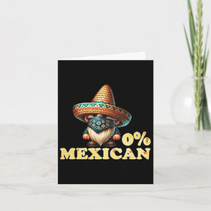 0 % mexikanisches Cinco de Mayo Fiesta Sombrero un Karte