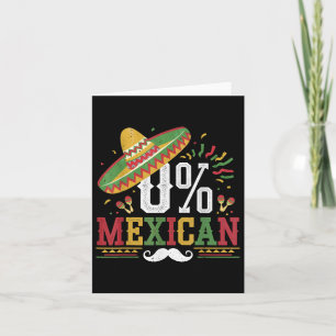 0 % Mexikos Cinco De Mayo Fiesta Sombrero Funny Me Karte