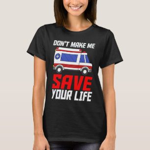 0 Rettungssanitäter Krankenwagen Begleiter Notfall T-Shirt
