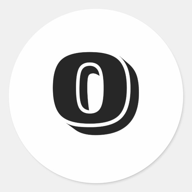 0 Stickers grand blanc rond par Janz (Devant)
