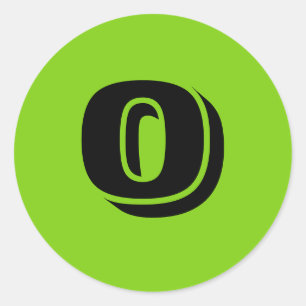 0 Stickers vert rond petit par Janz