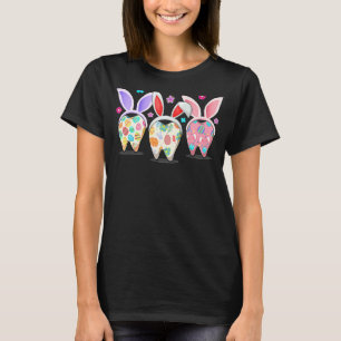 0 Süße drei Hasenzähne Dentaltruppe Zahnarzt glück T-Shirt