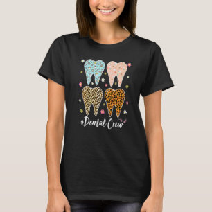 0 Süße Zähne Leopard Dental Crew Hasenohren Ostern T-Shirt