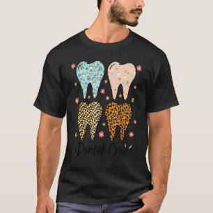 0 Süße Zähne Leopard Dental Crew Hasenohren Ostern T-Shirt