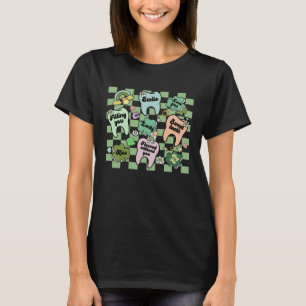 0 Zahnärztlich Irischer Zähne Shamrock Klee RDH Za T-Shirt