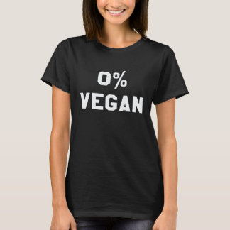 0 Zero Prozent Vegane-Shirt Fleischesser Food Tee